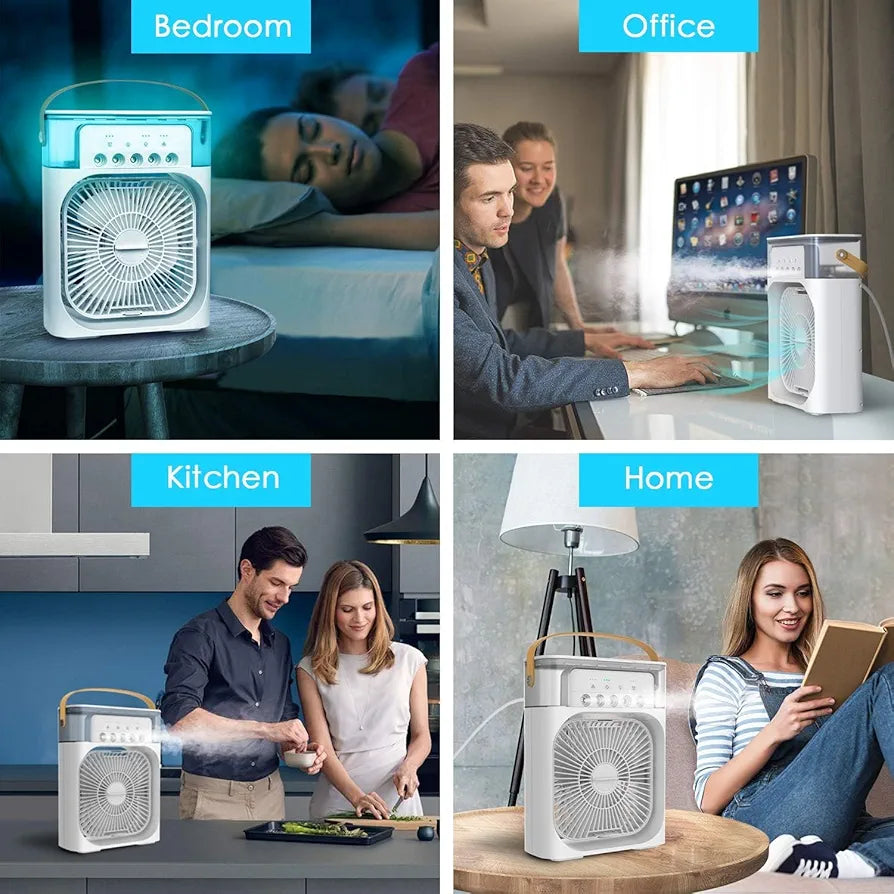 ❄️ Mini ventilador Portátil 3 en 1