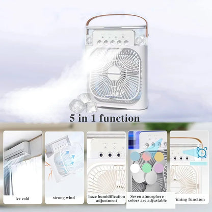 ❄️ Mini ventilador Portátil 3 en 1