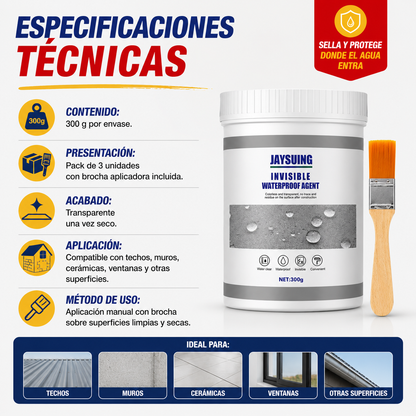 3 por 1 - PACK SELLADOR IMPERMEABLE