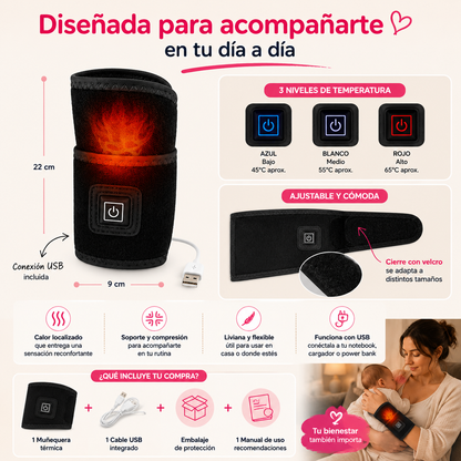 2x1 - Muñequera Térmica: Olvídate del dolor