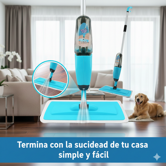 Mopa Spray , con mopa de Microfibra