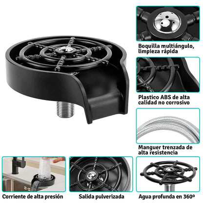 Lavavasos de acero inoxidable