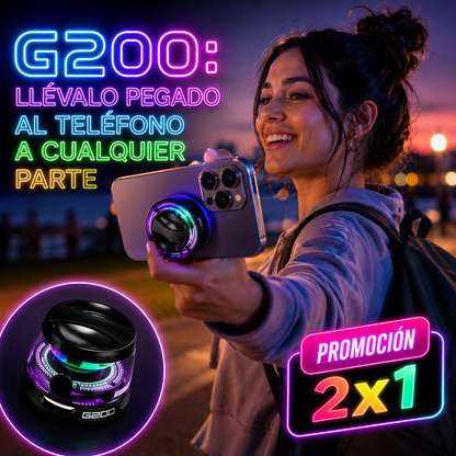 2x1 - Parlante Magnético G200 MagBoom Pro