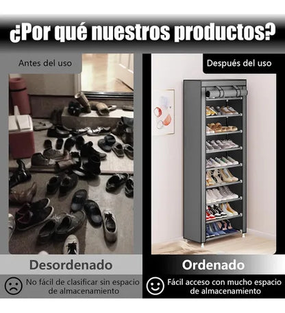 Zapatera Organizador Vertical 10 Niveles