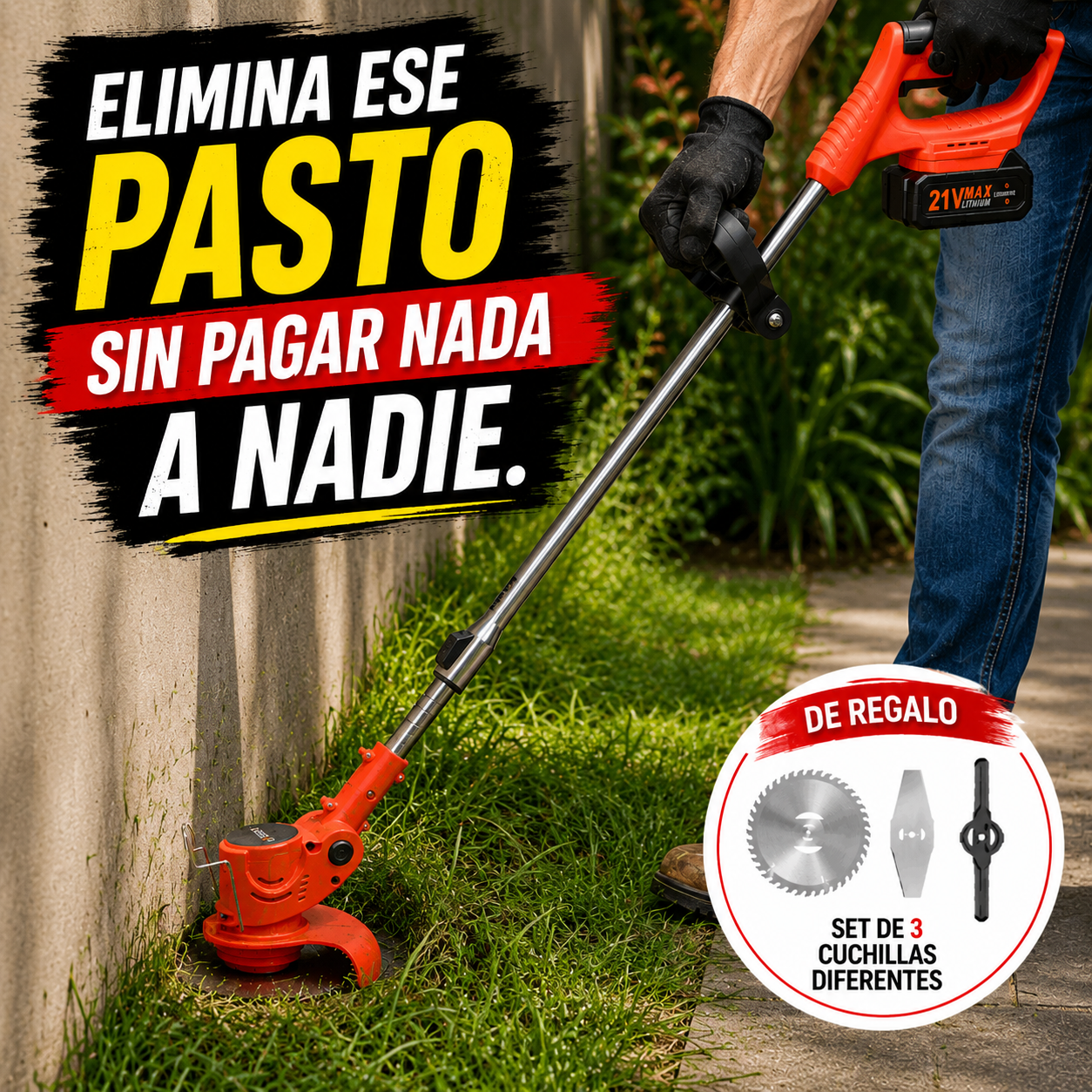 CORTADORA POWER TRIM PRO - REGALO: SET DE CUCHILLOS