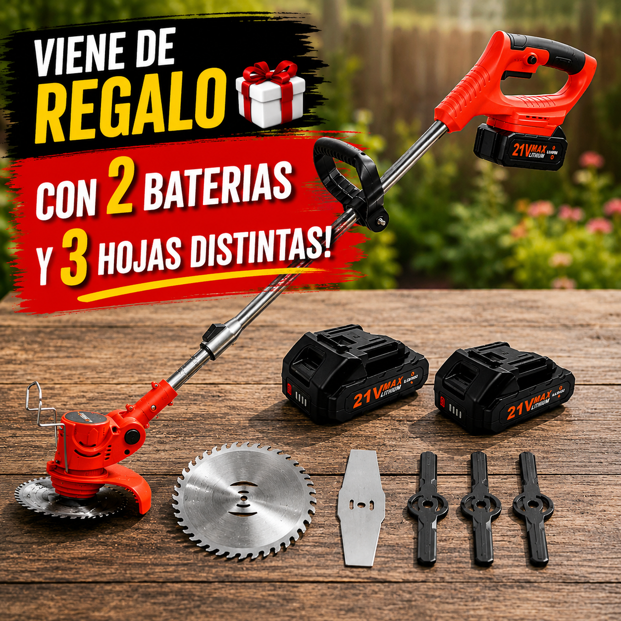 CORTADORA POWER TRIM PRO - REGALO: SET DE CUCHILLOS